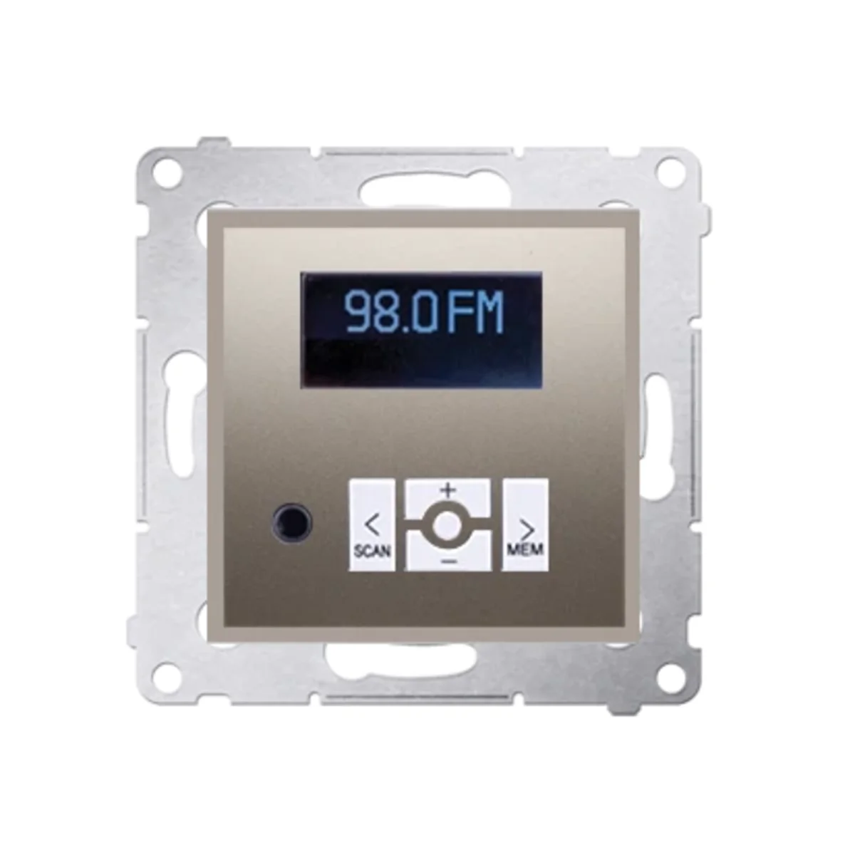 Radio cyfrowe z wyświetlaczem (moduł), złoty (metalik) D75252.01/44 - obrazek 1