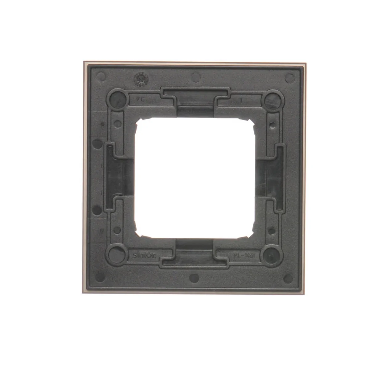 Ramka 1-krotna Nature-Metal SATYNOWY MROK IP20/IP44 DRN1/80 - obrazek 1