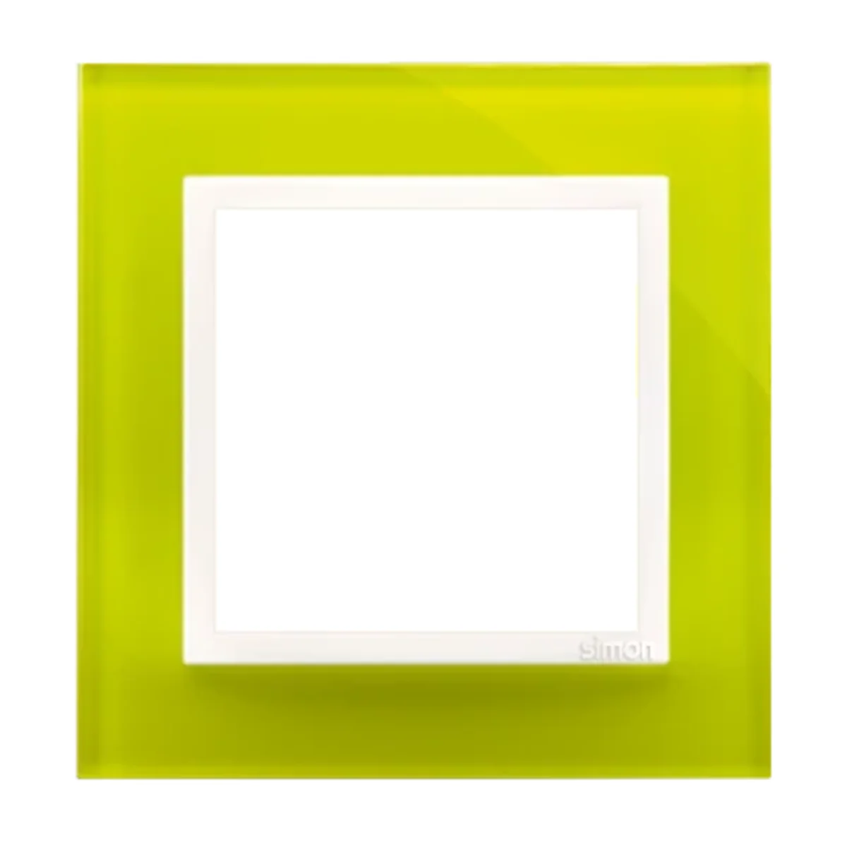Ramka 1-krotna Nature-Szkło LIMONKOWY SORBET IP20/IP44 DRN1/90 - obrazek 1