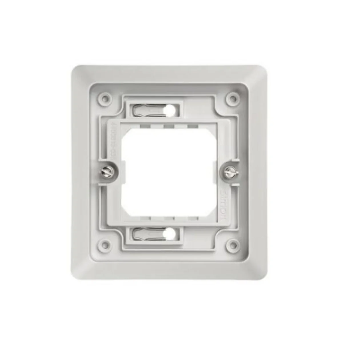 Ramka 1-krotna podtynkowa do wersji IP55 Montaż na wkręty do puszki tylko za pomocą wkrętów w puszce umieszczonych pionowo 4400610-035 - obrazek 1