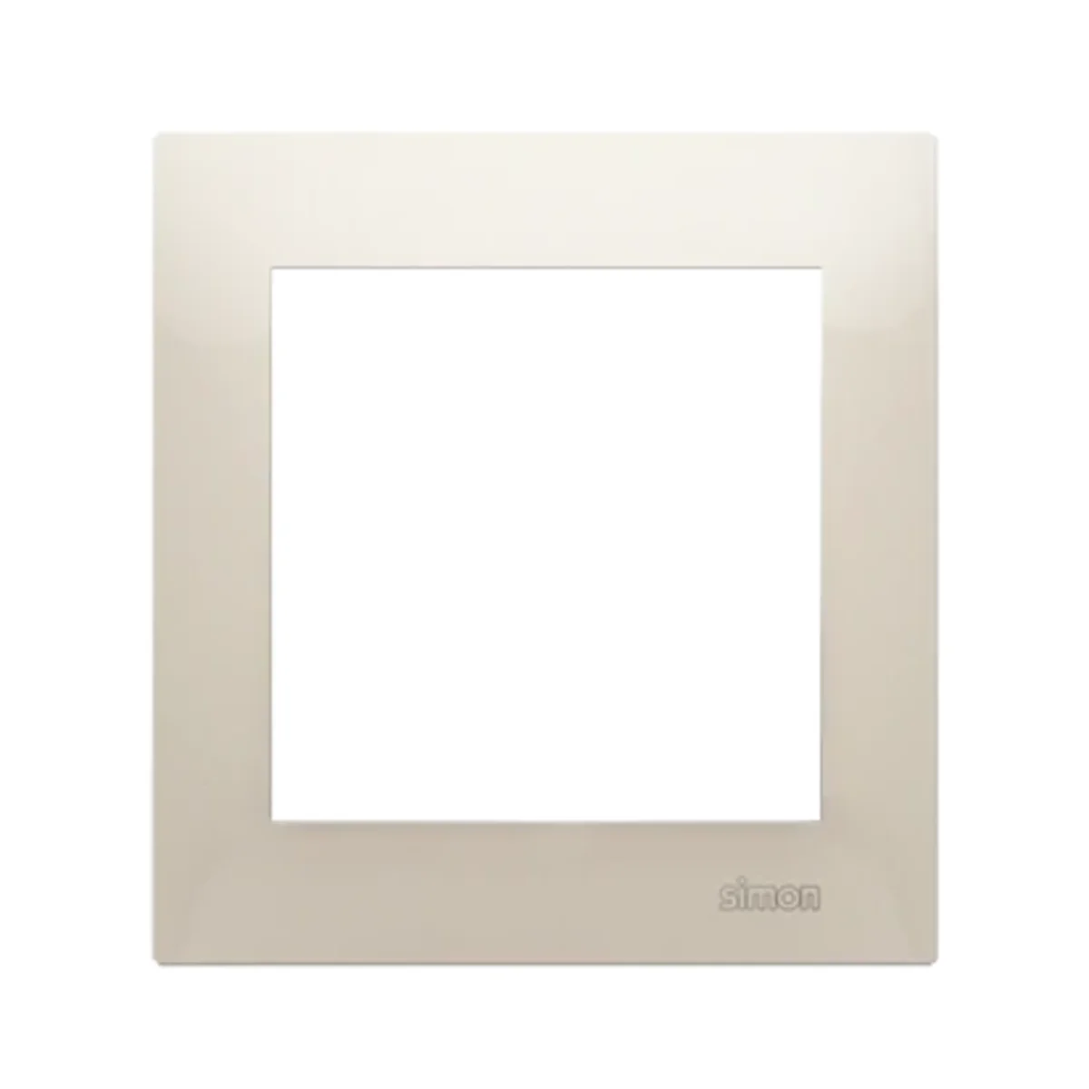 Ramka 1-krotna uniwersalna do puszek karton-gips IP20 / IP44 krem DRK1/41 - obrazek 1