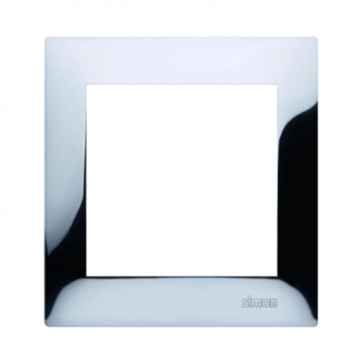 Ramka 1-krotna uniwersalna IP20 / IP44 chrom DR1/63 - obrazek 1