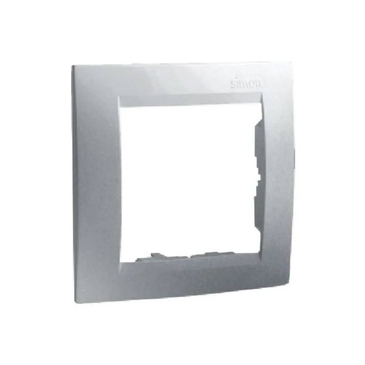 Ramka 1-krotna - uniwersalna poziom i pion aluminium metalik 1501610-026 - obrazek 1