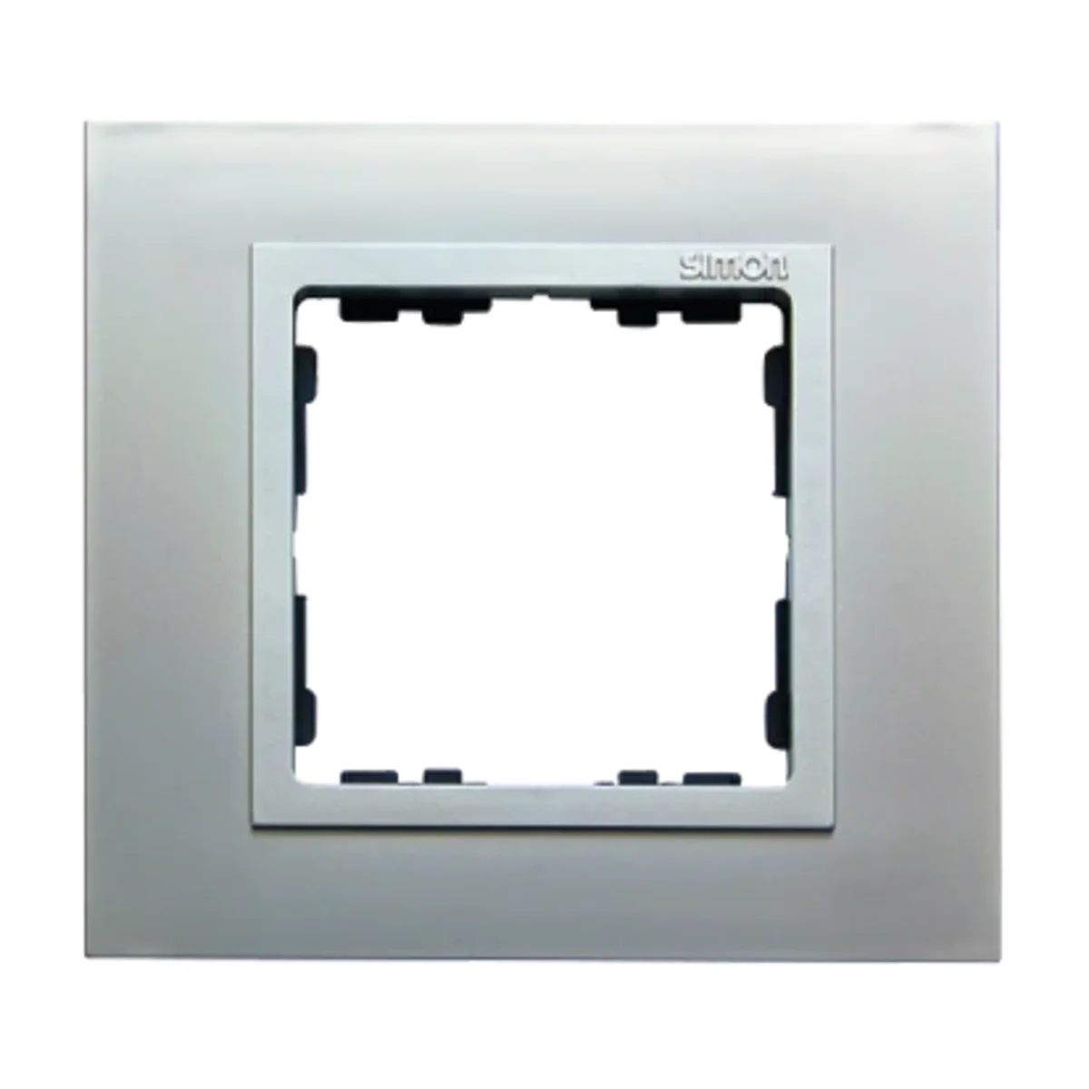 Ramka 1x aluminium / ramka pośrednia aluminium mat 82917-33 - obrazek 1
