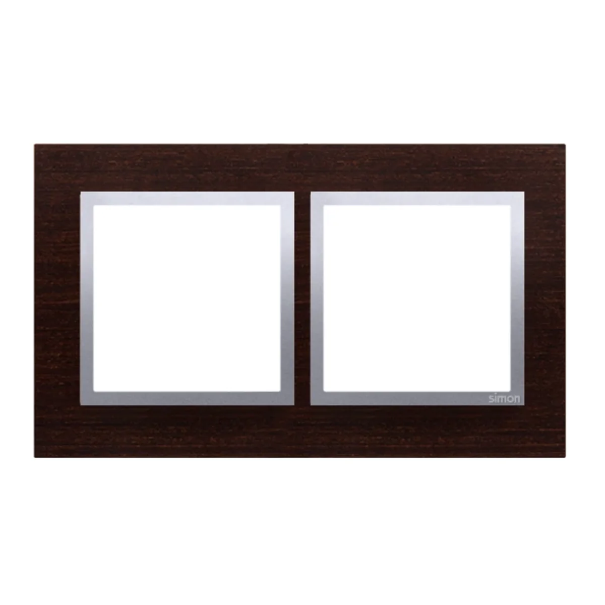 Ramka 2-krotna Nature-Drewno SREBRNE WENGE IP20/IP44 DRN2/84 - obrazek 1