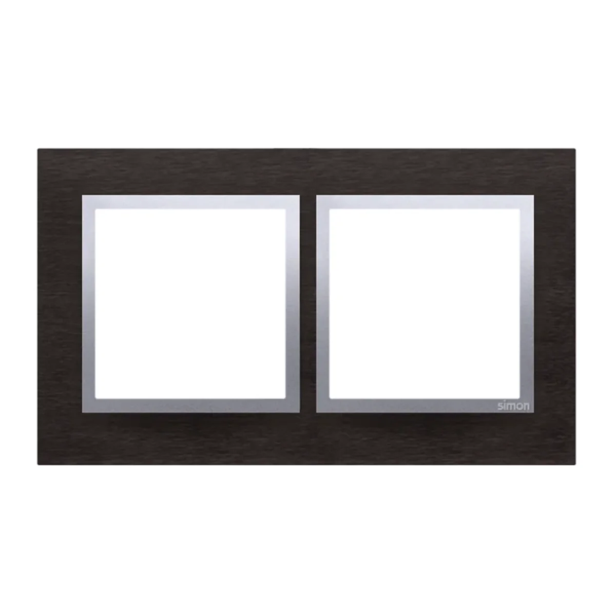 Ramka 2-krotna Nature-Metal INOX YIN IP20/IP44 DRN2/78 - obrazek 1