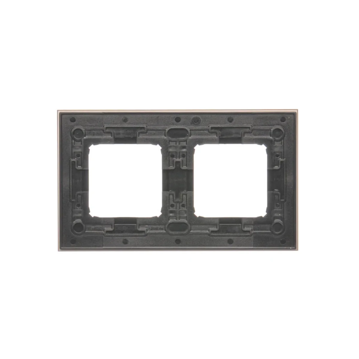 Ramka 2-krotna Nature-Metal SATYNOWY MROK IP20/IP44 DRN2/80 - obrazek 1