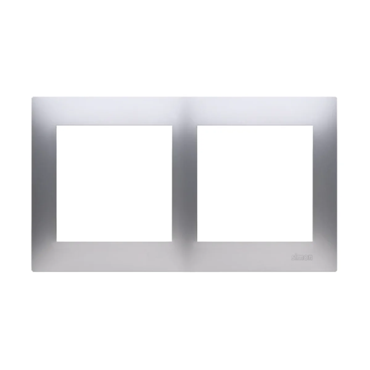 Ramka 2-krotna uniwersalna do puszek karton-gips IP20 / IP44, srebrny (metalik) DRK2/43 - obrazek 1