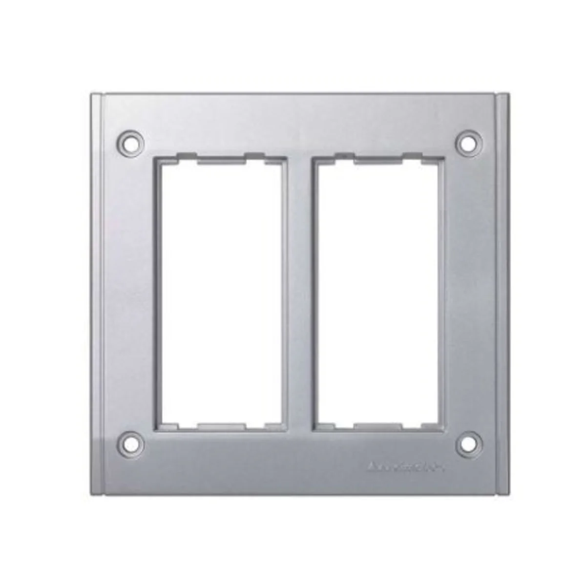 Ramka 2-modułowa do puszki SBM250 4xK45 aluminium SBM202/8 - obrazek 1