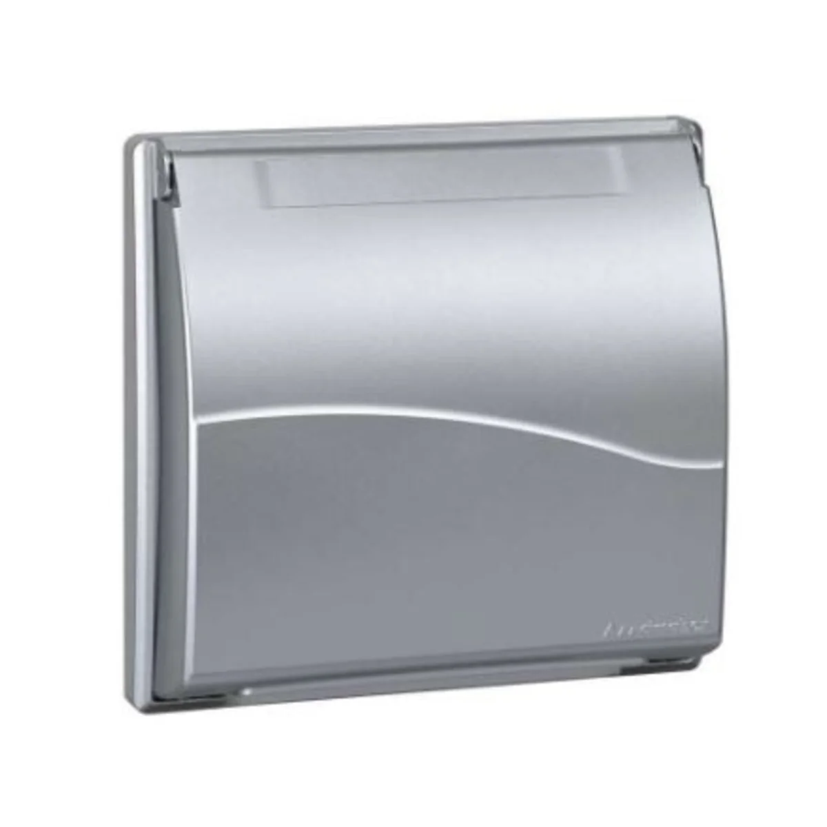 Ramka 2-modułowa do puszki SBM250 z pokrywą 4x K45 aluminium SBMT202/8 - obrazek 1