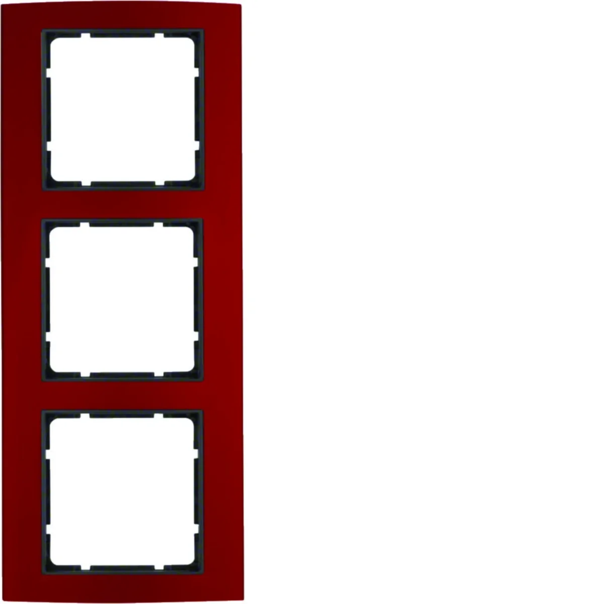 Ramka 3-krotna Berker B.3 alu, czerwony/antracyt 10133012 - obrazek 1