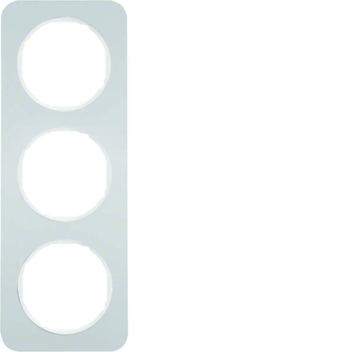 Ramka 3-krotna Berker R.1 alu/biały 10132174 - obrazek 1