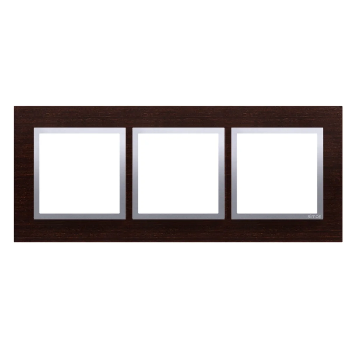 Ramka 3-krotna Nature-Drewno SREBRNE WENGE IP20/IP44 DRN3/84 - obrazek 1