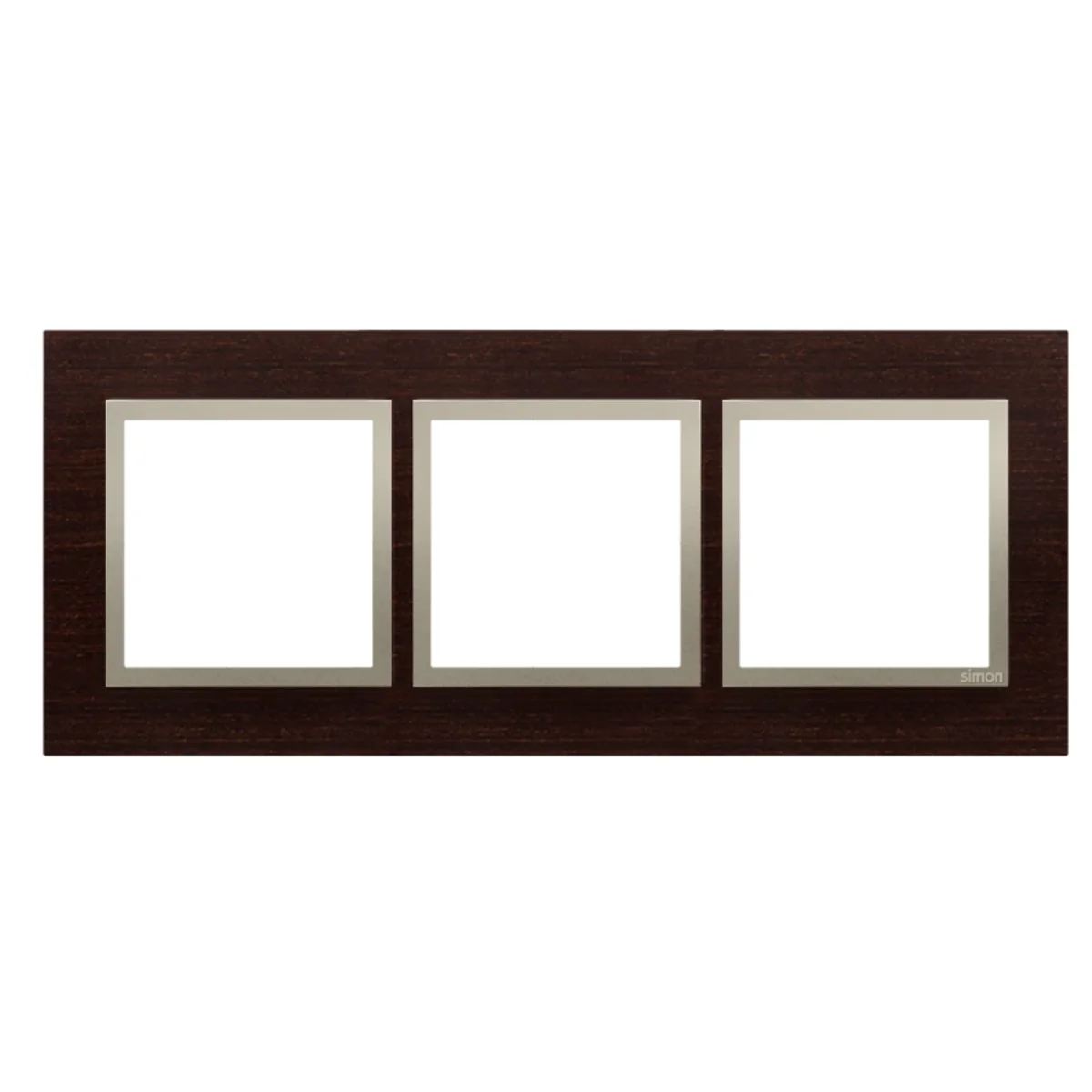 Ramka 3-krotna Nature-Drewno ZŁOTE WENGE IP20/IP44 DRN3/85 - obrazek 1