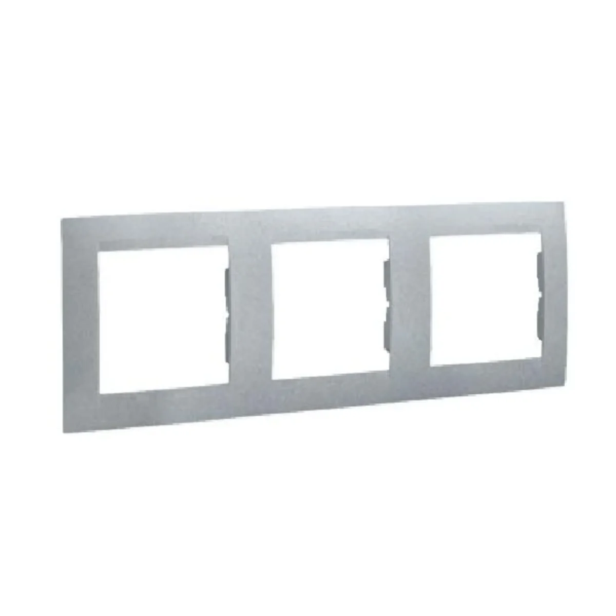 Ramka 3-krotna - uniwersalna poziom i pion, aluminium (metalik) 1501630-026 - obrazek 1