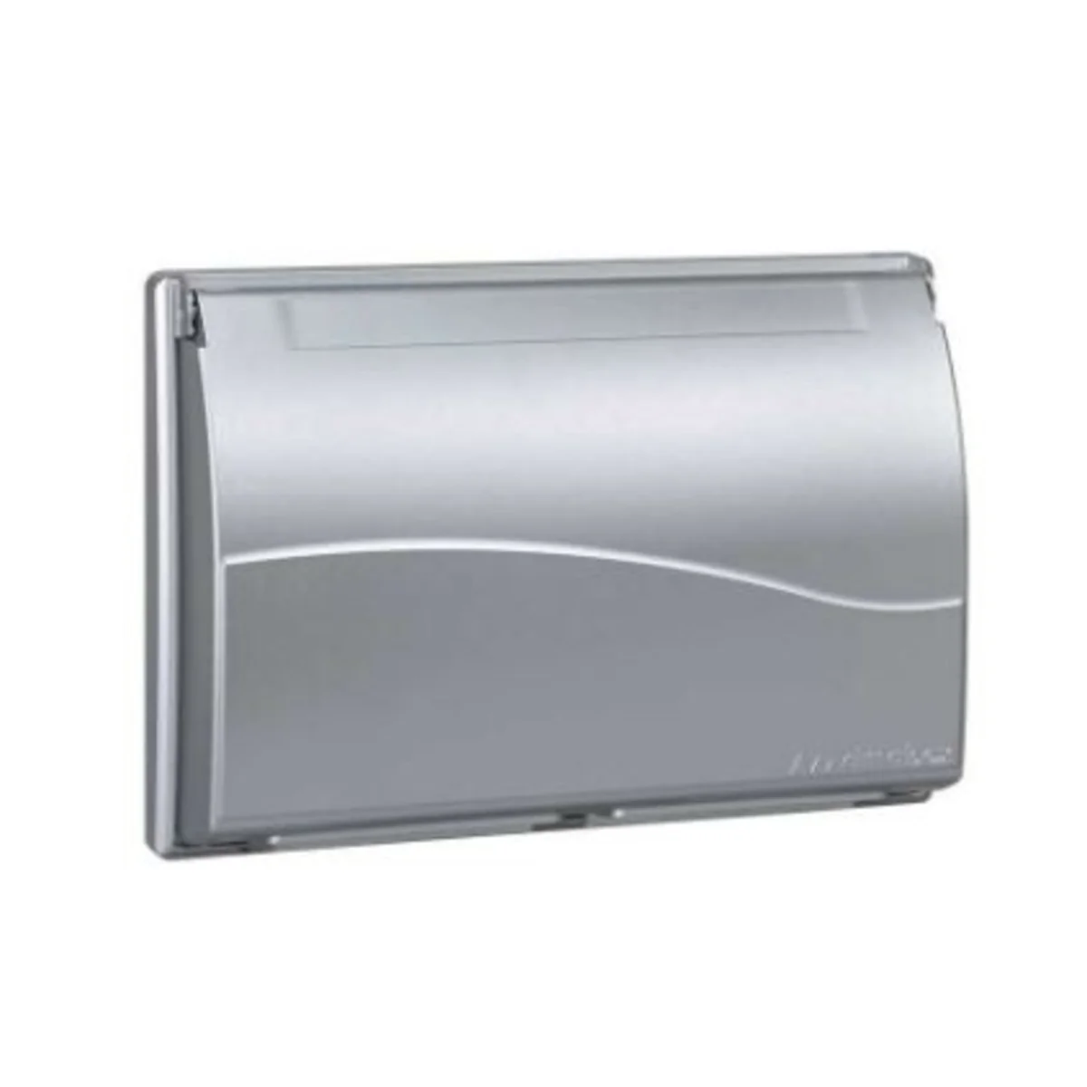 Ramka 3-modułowa do puszki SBM350 z pokrywą, 6x K45, aluminium SBMT302/8 - obrazek 1