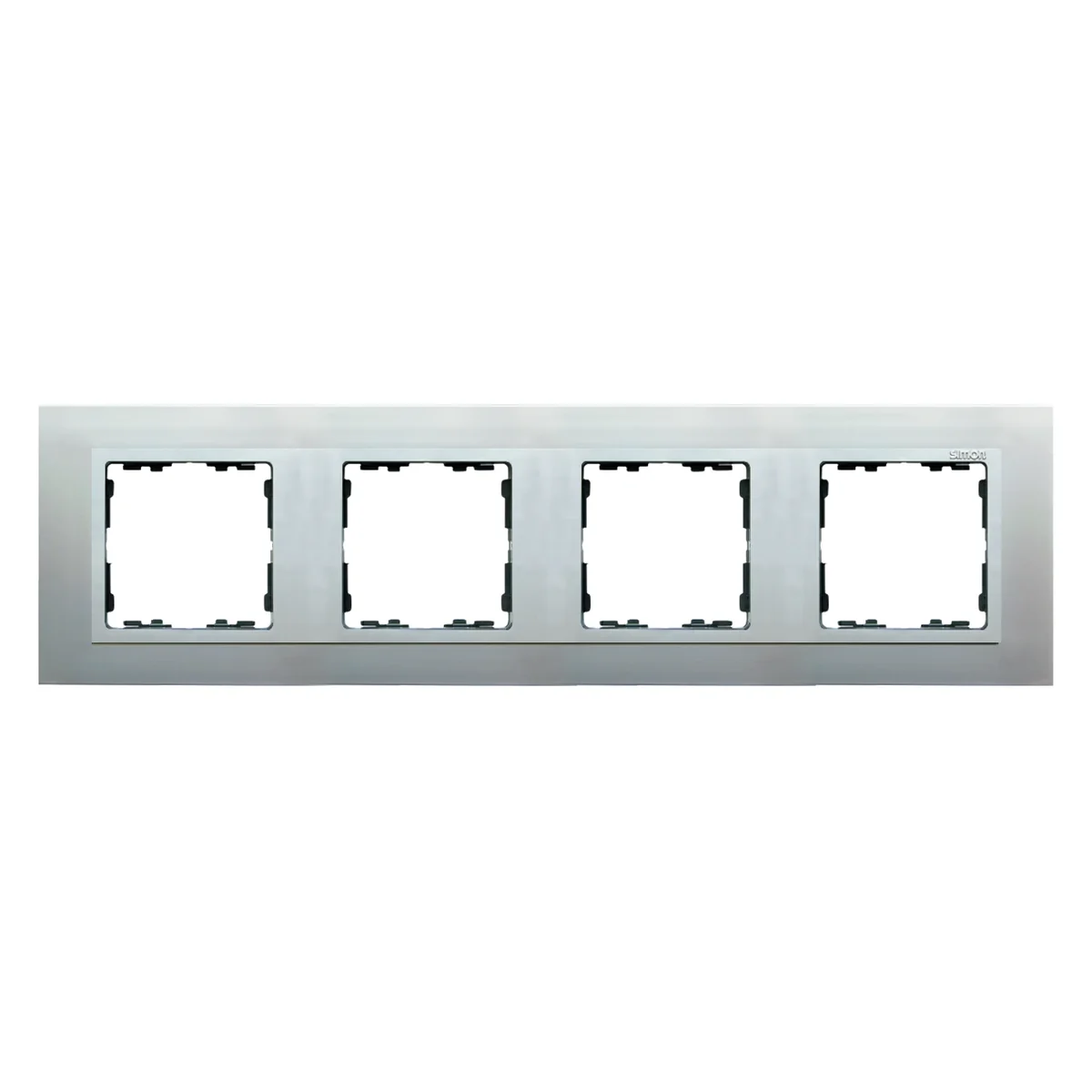 Ramka 4-krotna aluminium / ramka pośrednia aluminium mat 82947-33 - obrazek 1