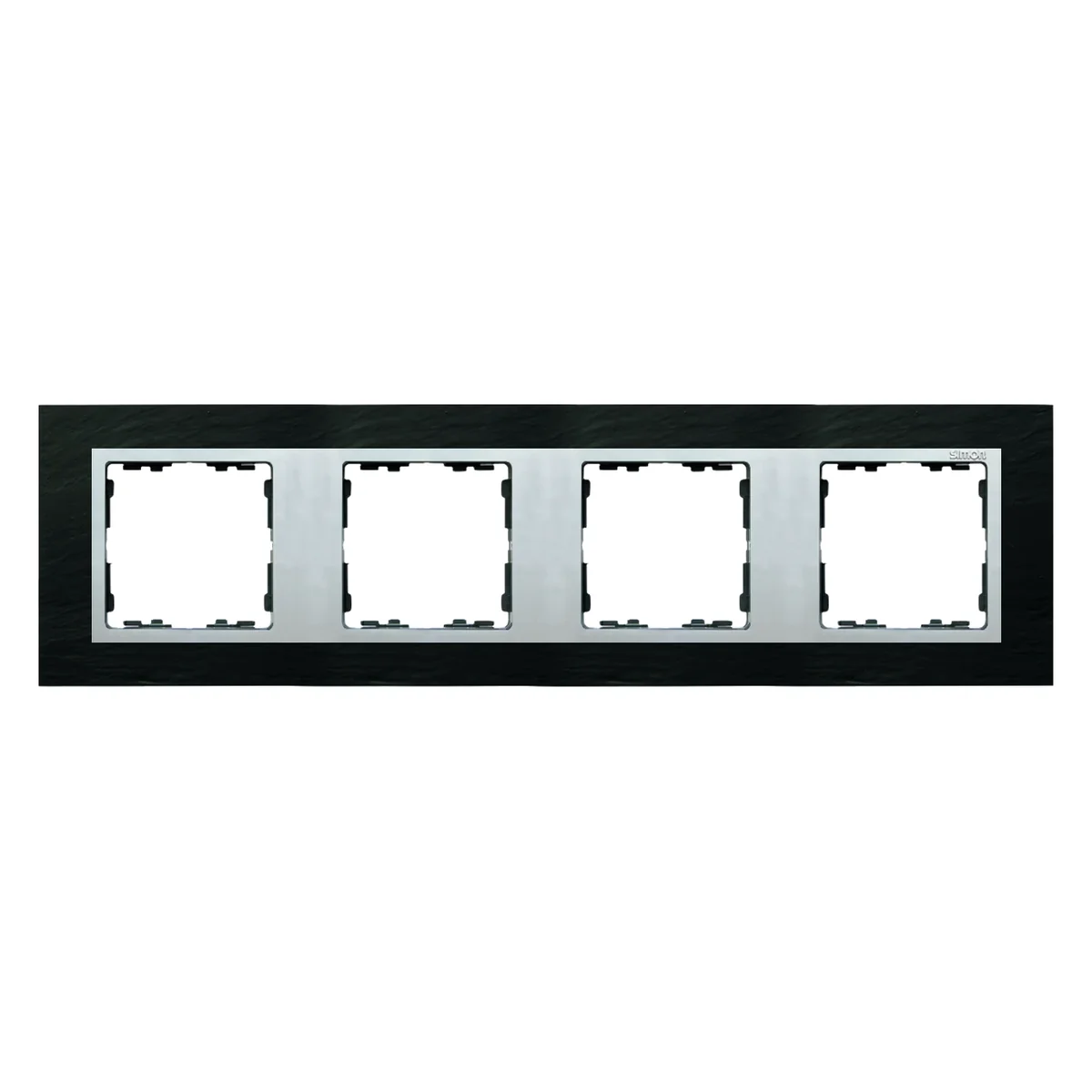 Ramka 4-krotna łupek / ramka pośrednia aluminum mat 82947-63 - obrazek 1