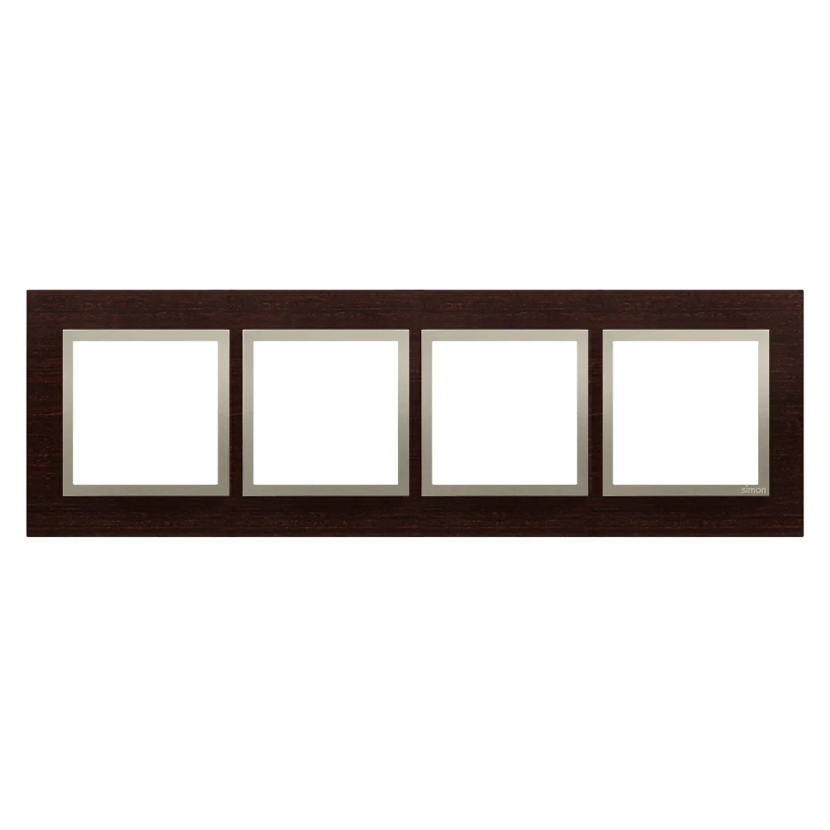 Ramka 4-krotna Nature-Drewno ZŁOTE WENGE IP20/IP44 DRN4/85 - obrazek 1