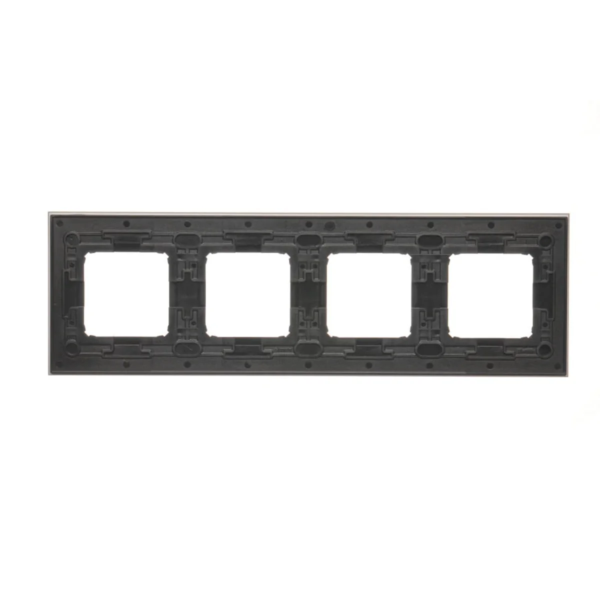 Ramka 4-krotna Nature-Metal INOX YANG IP20/IP44 DRN4/76 - obrazek 1