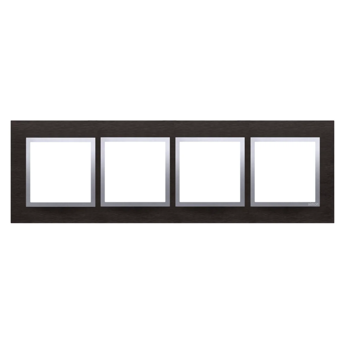 Ramka 4-krotna Nature-Metal INOX YIN IP20/IP44 DRN4/78 - obrazek 1