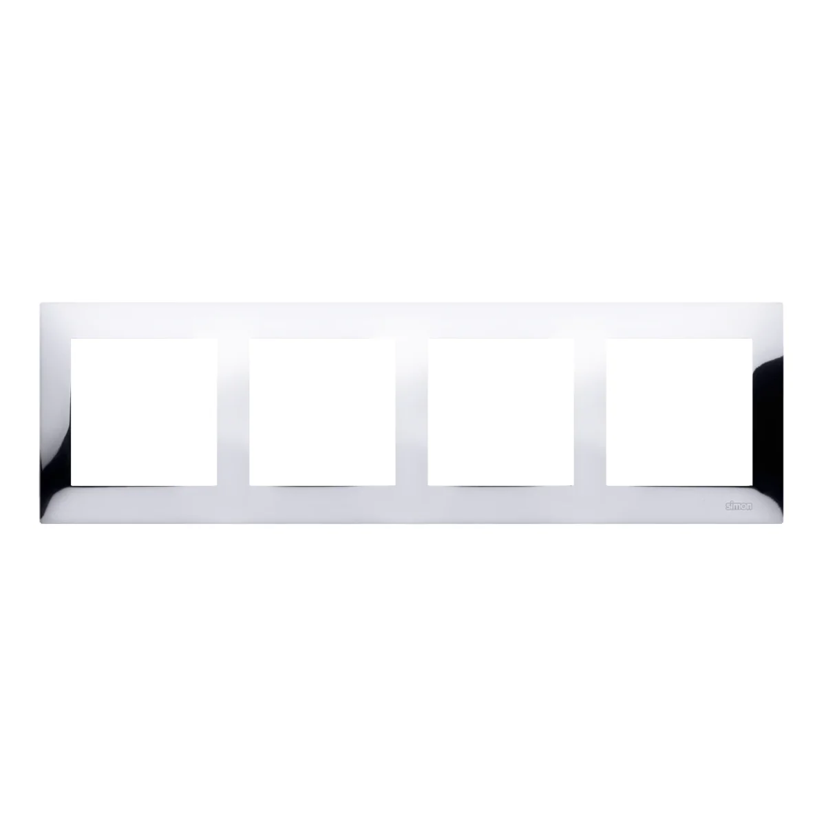 Ramka 4-krotna uniwersalna IP20 / IP44 chrom DR4/63 - obrazek 1