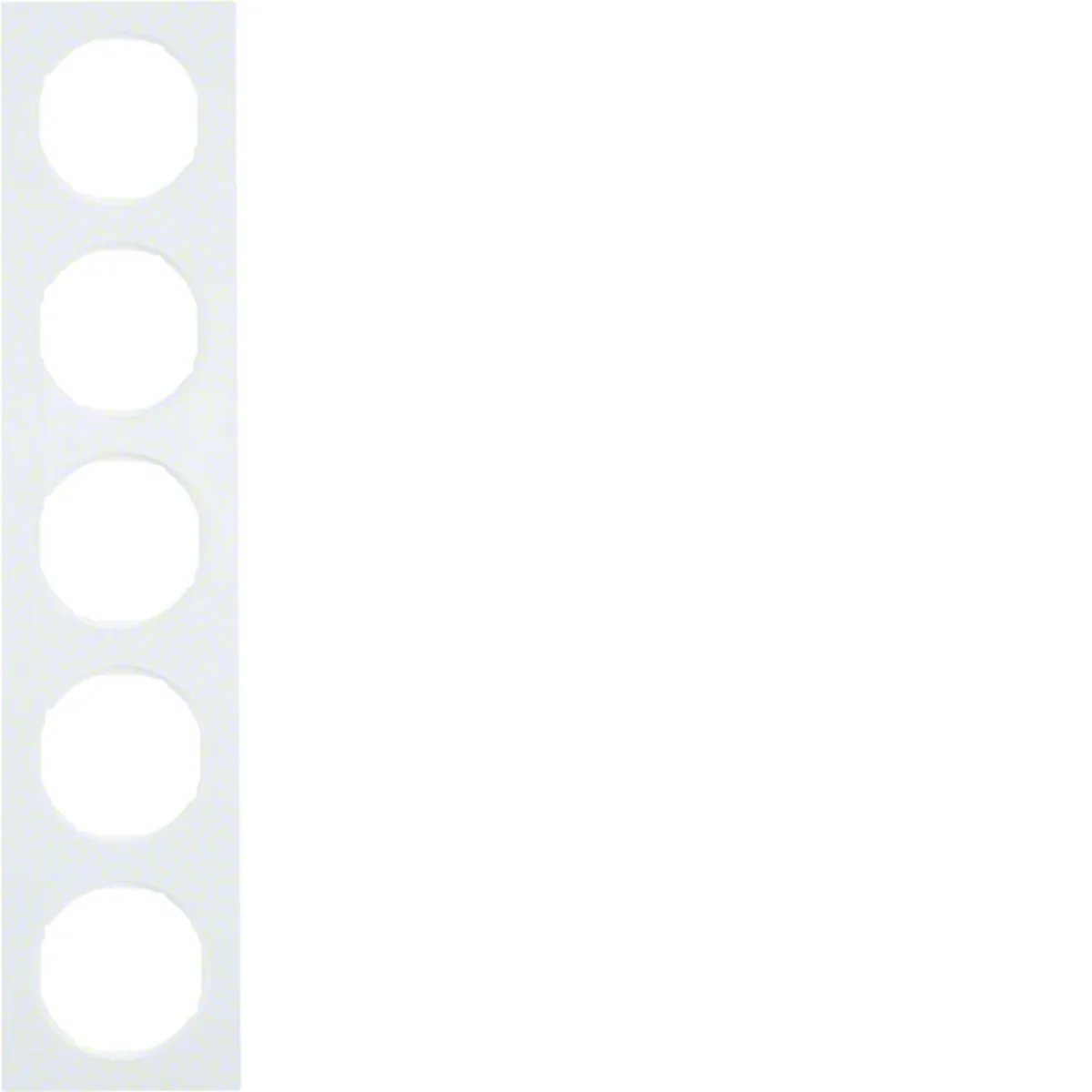 Ramka 5-krotna Berker R.3 biały, połysk 10152289 - obrazek 1