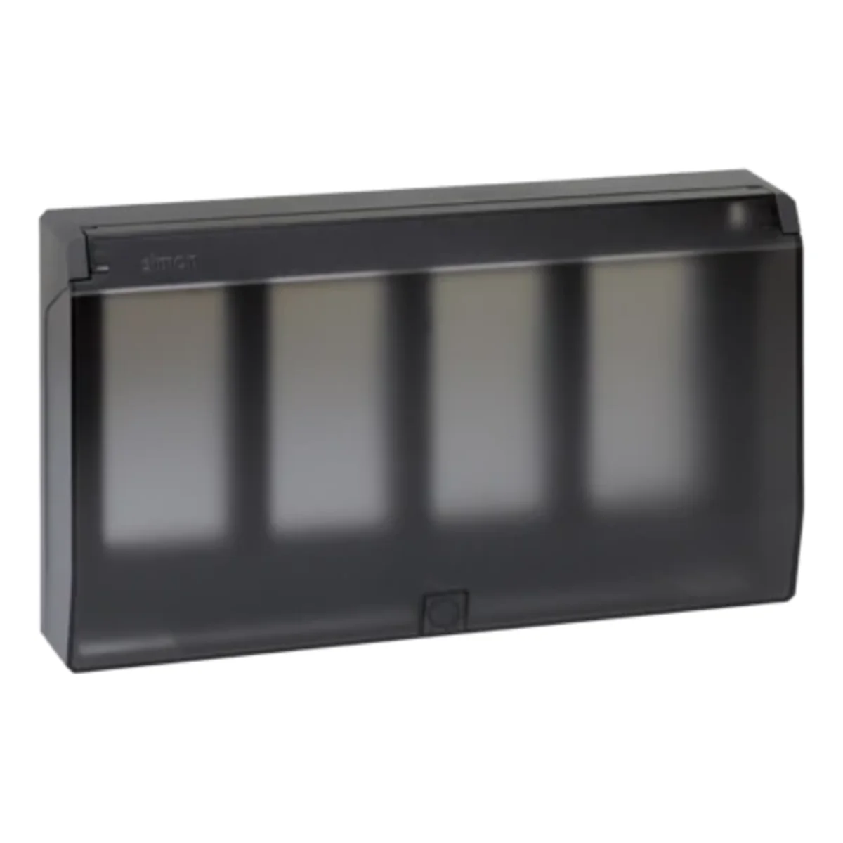 Ramka obudowy S500 z pokrywą 4-krotna 8x K45 szary grafit 51040104-038 - obrazek 1