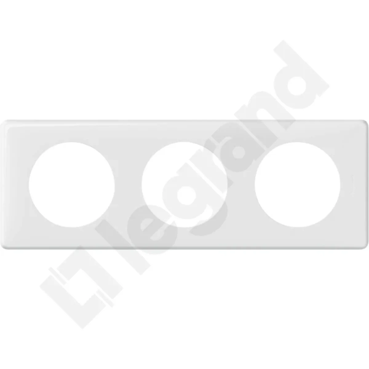 Ramka trójmodułowa kolor biały 068633 - obrazek 1