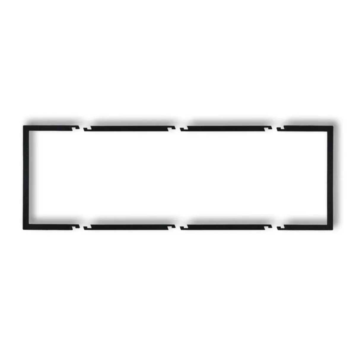 Ramka wypełniająca potrójna serii DECO IP 20 czarny mat 12DRW-3 - obrazek 1