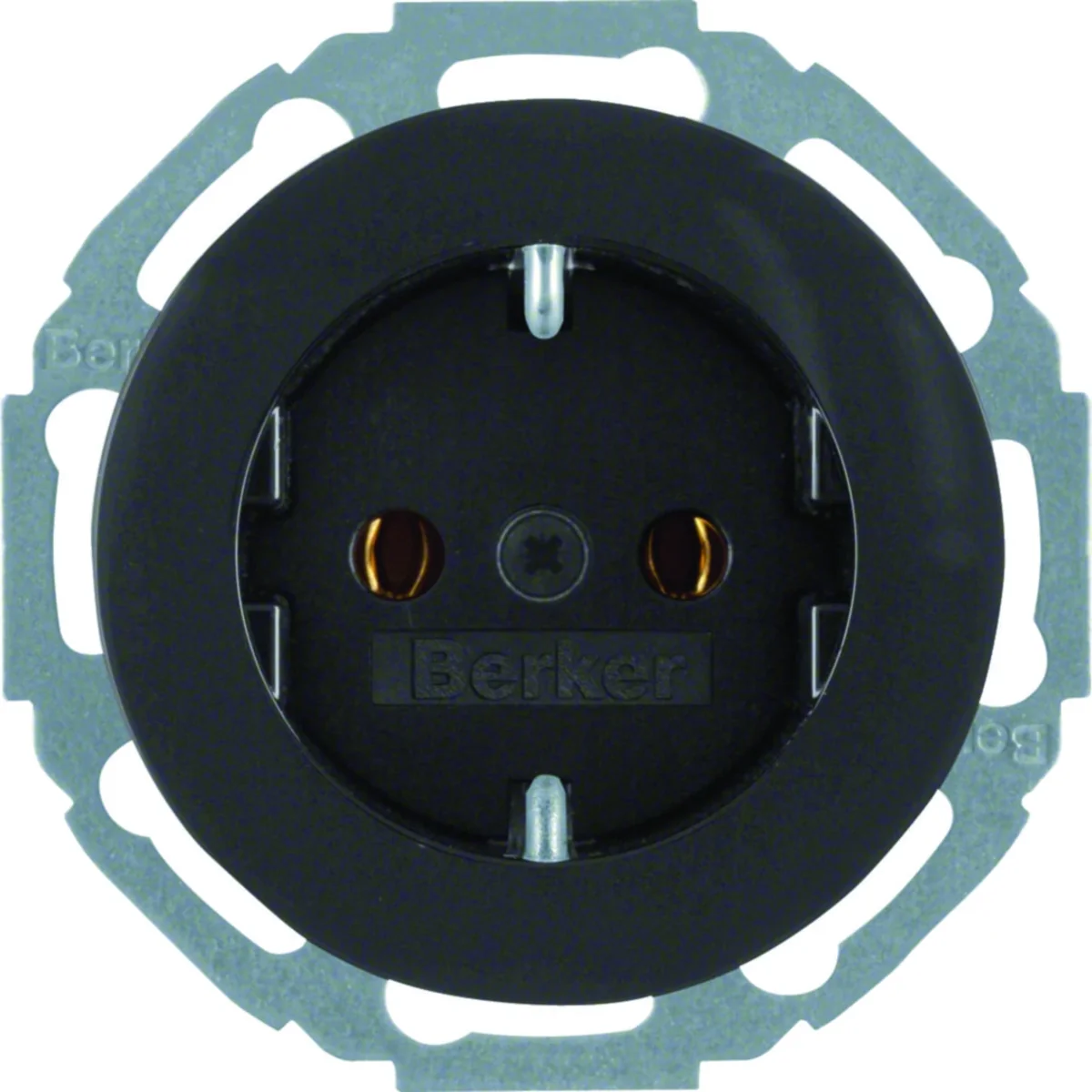 R.CLASSIC Gniazdo SCHUKO połysk czarne 47452045 - obrazek 1