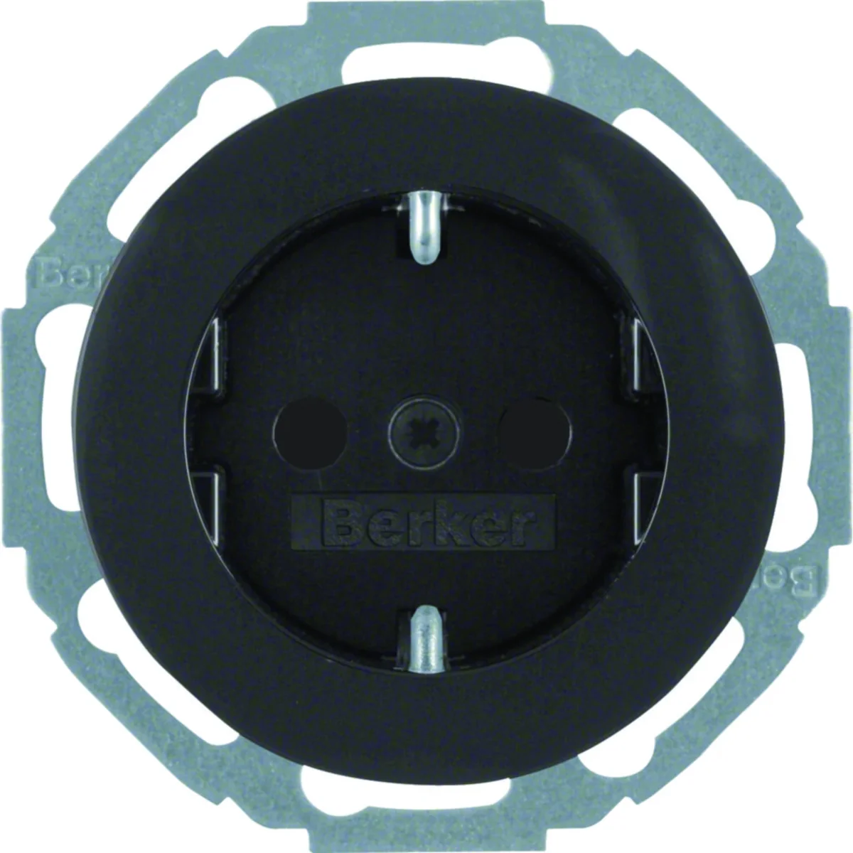 R.CLASSIC Gniazdo SCHUKO połysk czarne 47552045 - obrazek 1