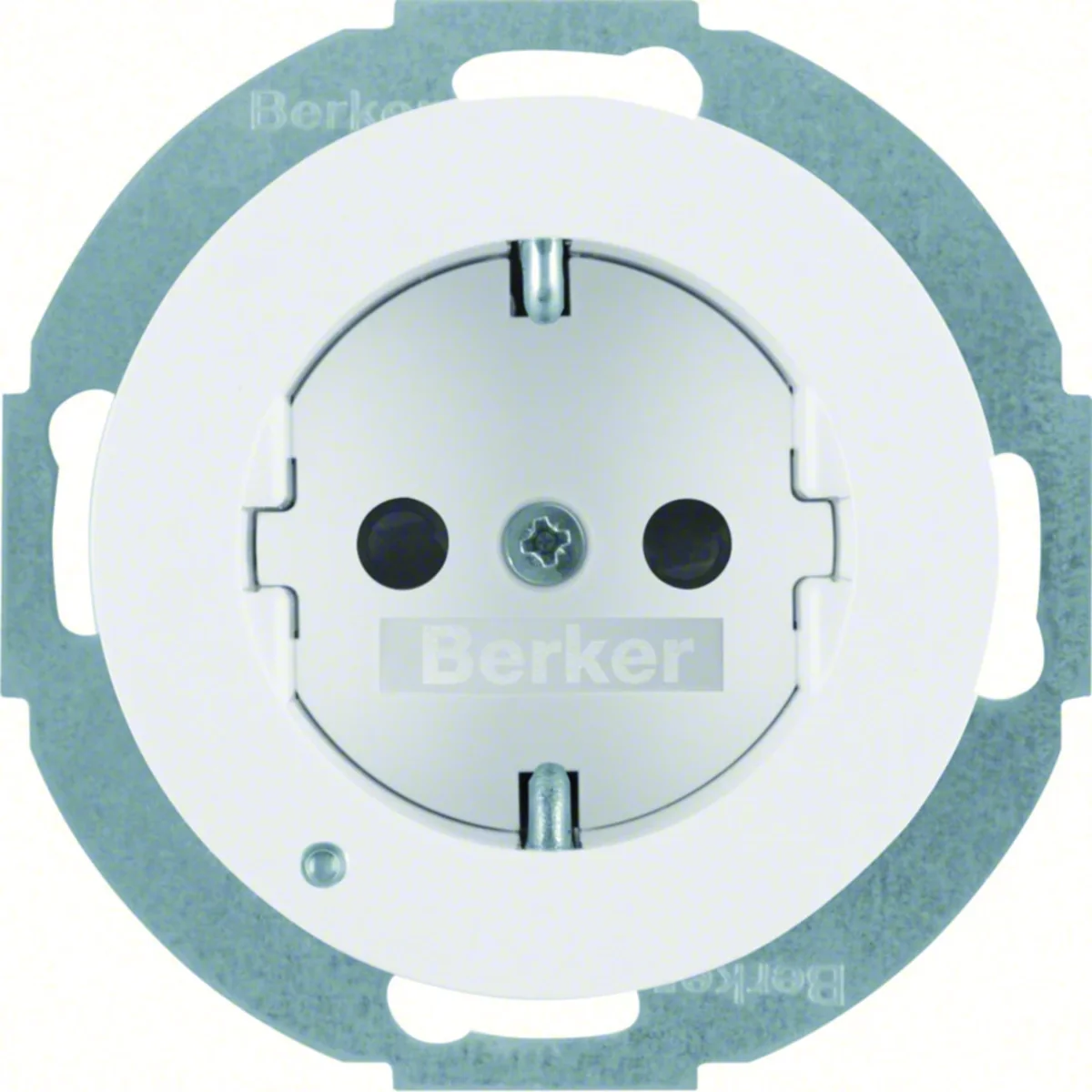 R.CLASSIC Gniazdo SCHUKO z podświetleniem LED śnieżnobiałe 41092089 - obrazek 1