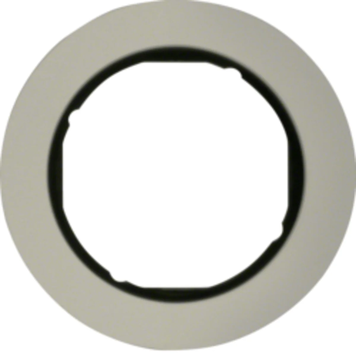 R.CLASSIC Ramka 1-krotna aluminium/czarny 10112084 - obrazek 1