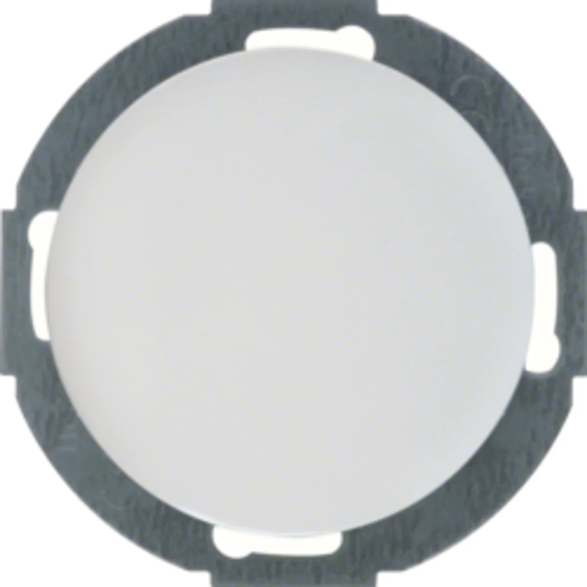 R.CLASSIC Zaślepka z płytką czołową połysk biała 10092079