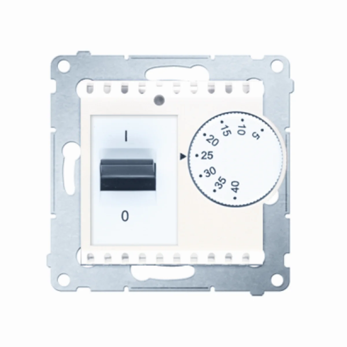 Regulator temperatury z czujnikiem wewnętrznym (moduł) 16A 230V krem DRT10W.02/41
