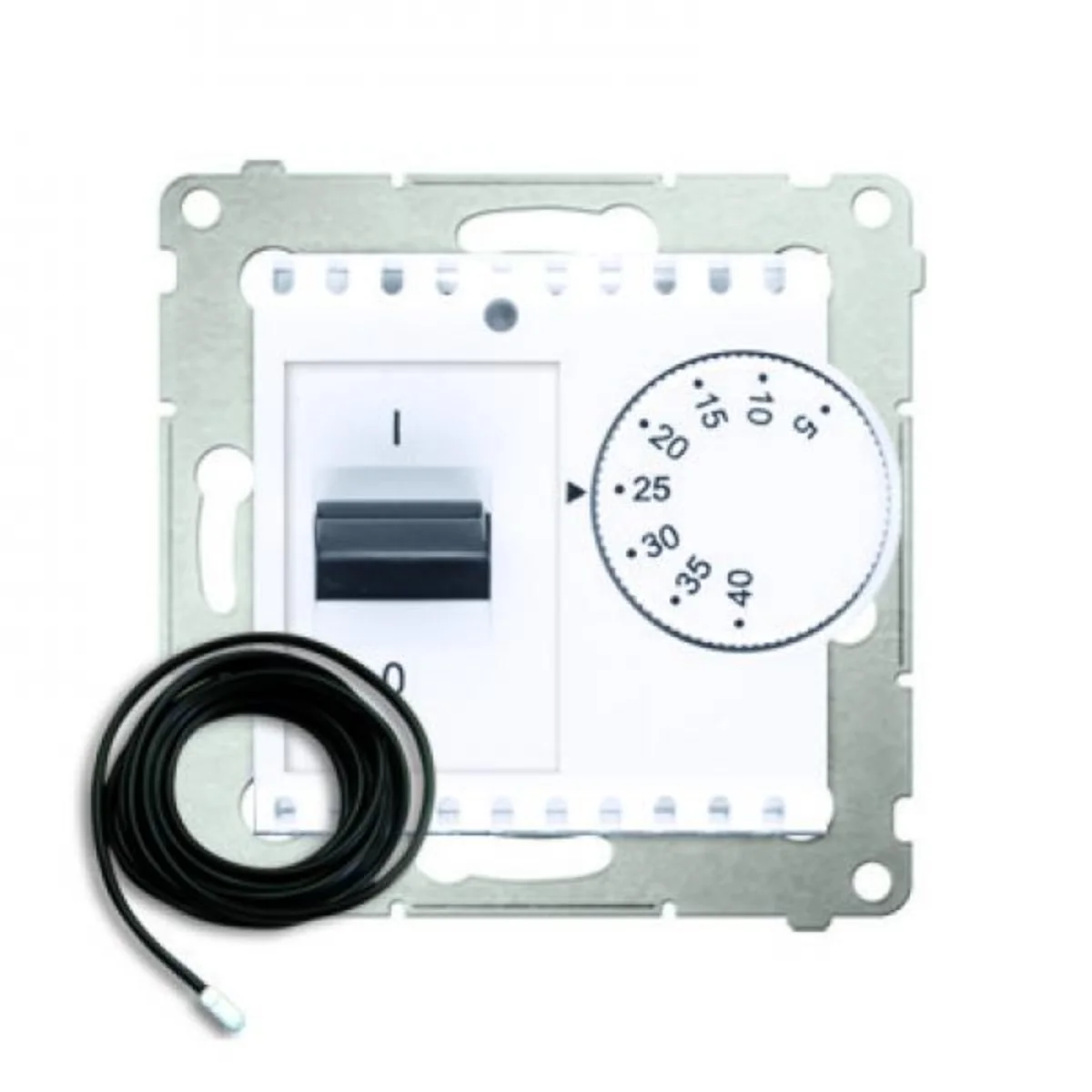 Regulator temperatury z czujnikiem zewnętrznym (moduł) 16A 230V biały DRT10Z.02/11 - obrazek 1