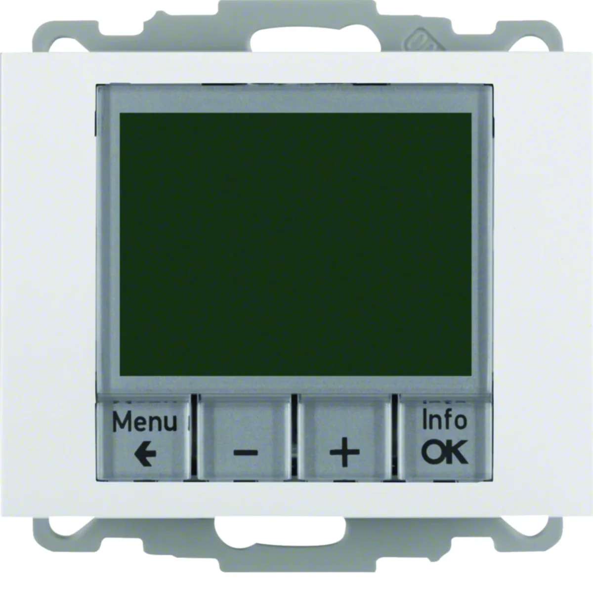 Regulator temperatury ze sterowaniem czasowym i elementem centralnym snieżnobiały K.1 20447109 - obrazek 1