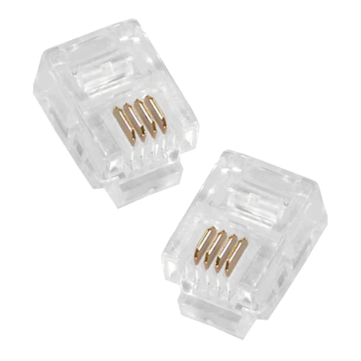RJ11 wtyk telefoniczny 6p4c WT004 - obrazek 1