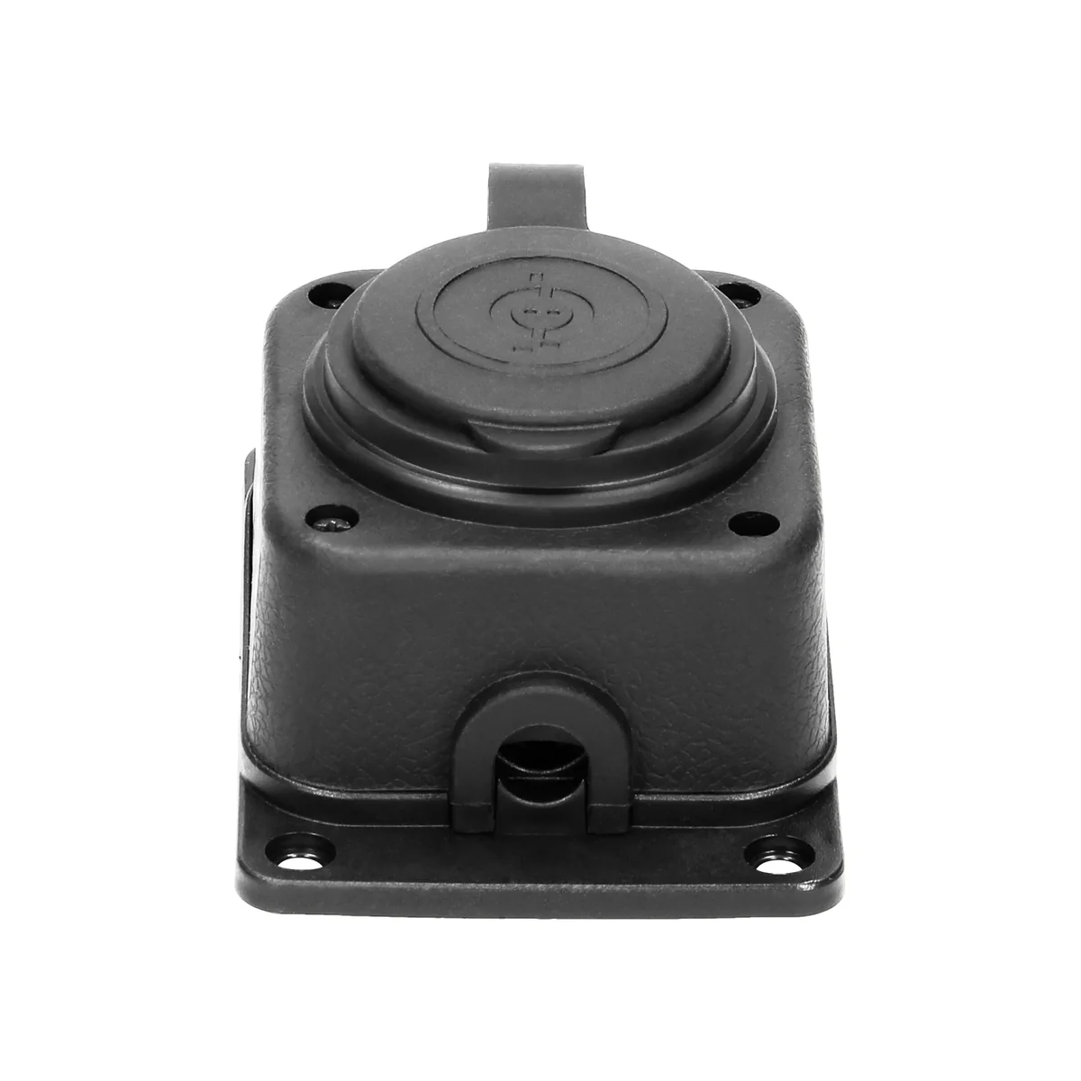 Rozgałęźnik bryzgoszczelny i odporny na uderzenia, IP44, 1x2P+Z (Schuko), 16A, 230V AC, gumowy, uniepalniony OR-AE-13164(GS) - obrazek 1