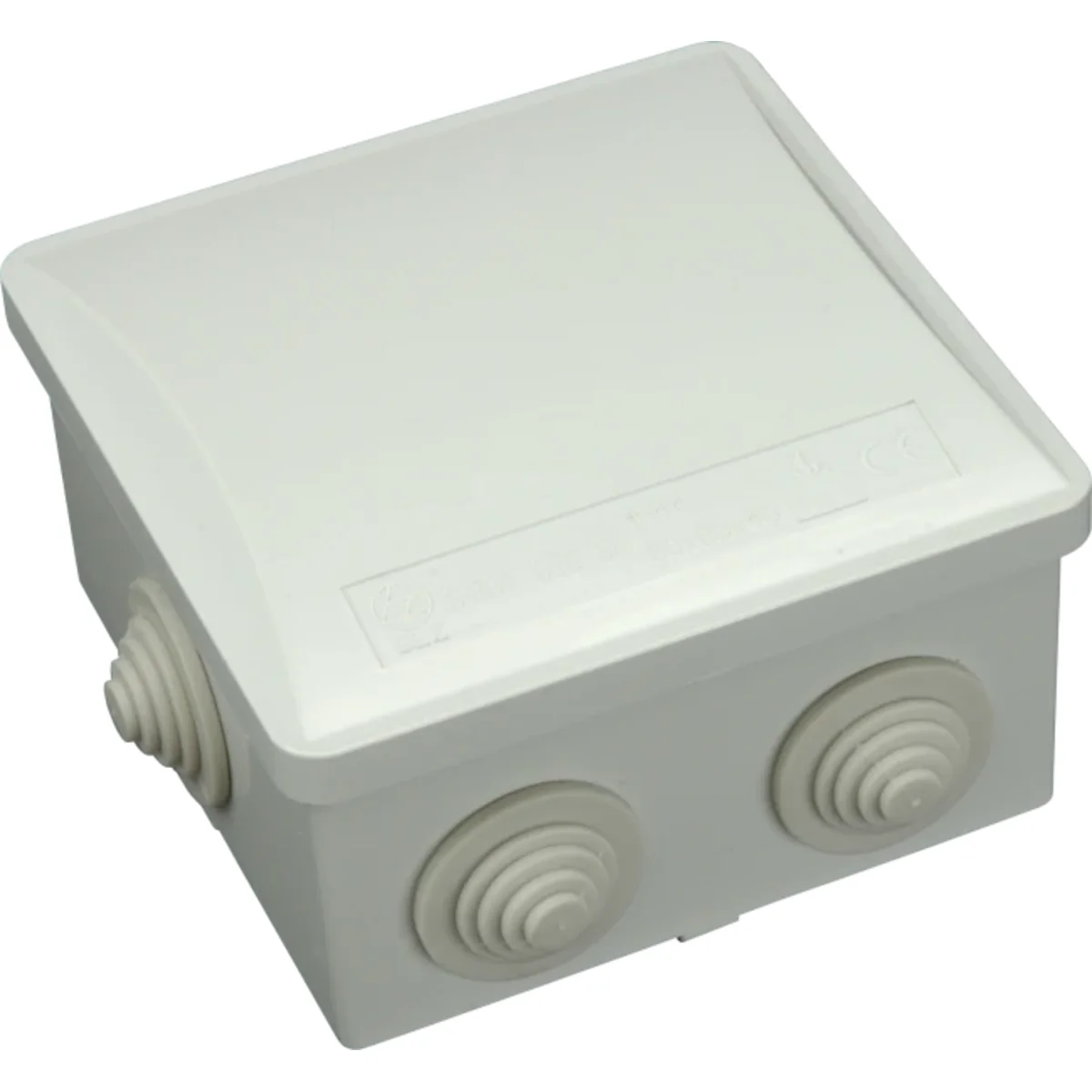 S-BOX Puszka instalacyjna 80x40x80mm 6 dławików PG13,5 IP44 szara S-BOX 036 SK - obrazek 1