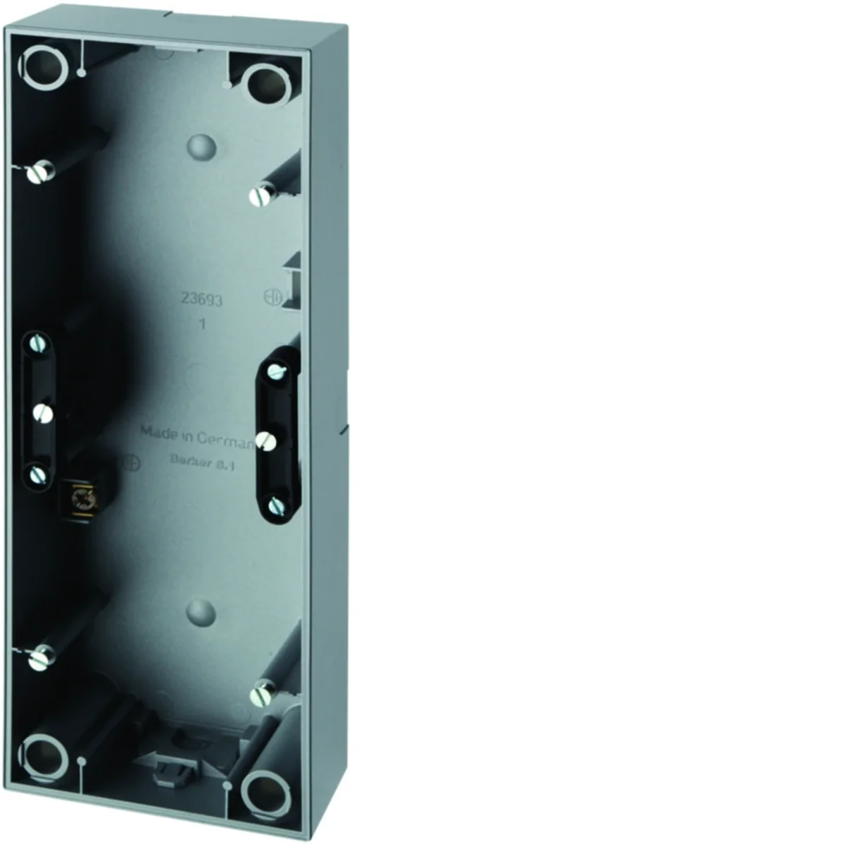 S.1 Puszka natynkowa trzykrotna matowa aluminium 10439939 - obrazek 1