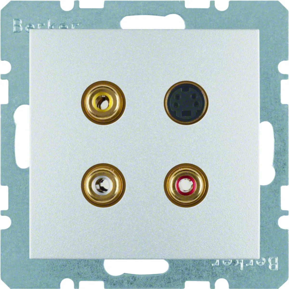 S.1/B.7 Gniazdo 3x Cinch/S-Video aluminium 3315321404 - obrazek 1