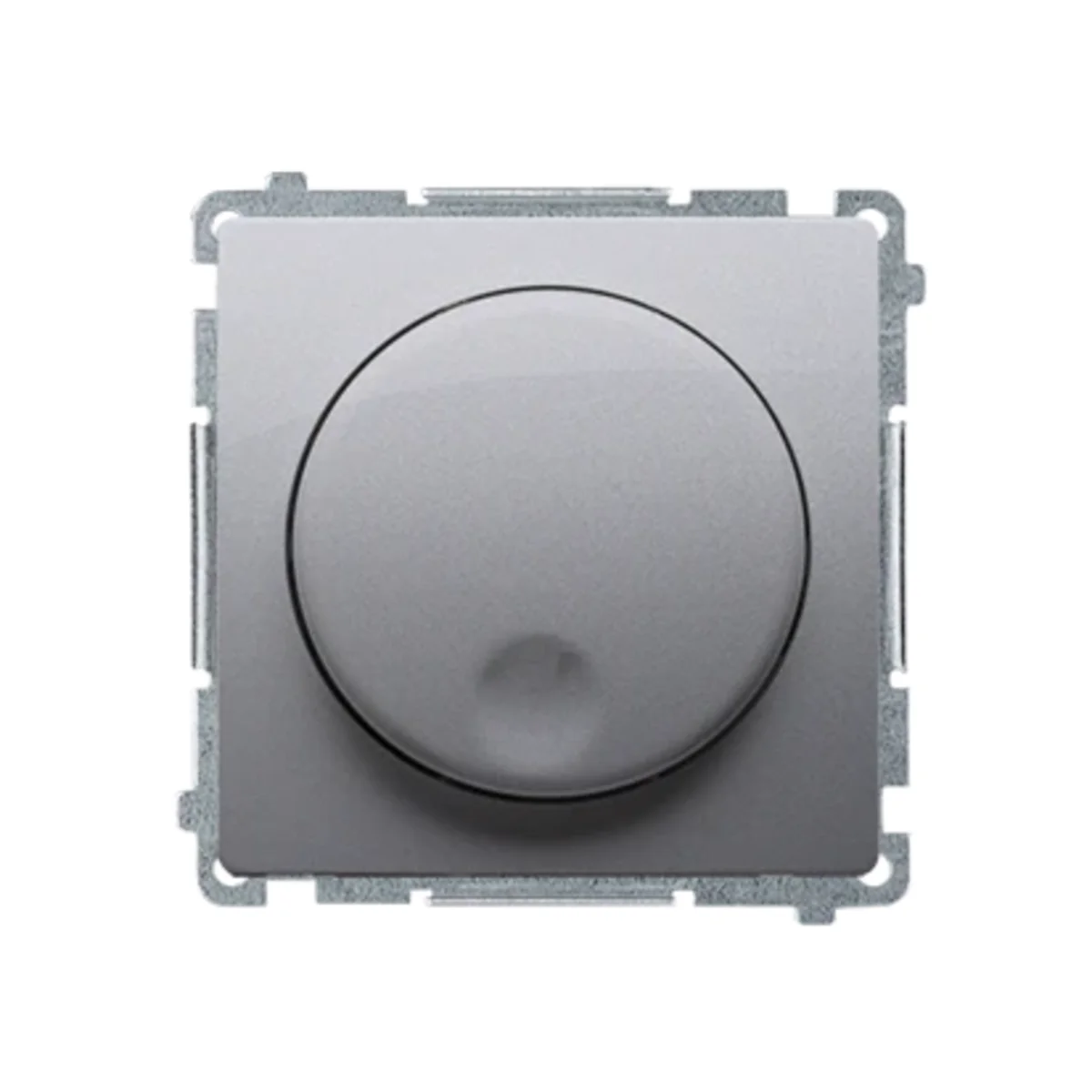 Ściemniacz naciskowo-obrotowy (moduł) 20-500W 230V inox (metalik) BMS9T.01/21 - obrazek 1