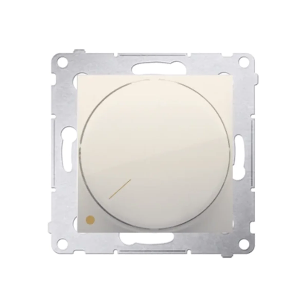 Ściemniacz obrotowy dwubiegunowy do LED ściemnialnych 230V (moduł) 5-215W, krem Wymagana instalacja 4-przewodowa DS9L2.01/41 - obrazek 1