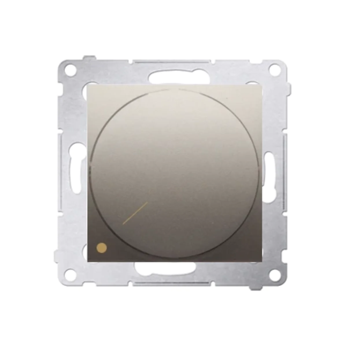 Ściemniacz obrotowy dwubiegunowy do LED ściemnialnych 230V (moduł) 5-215W, złoty metalik DS9L2.01/44 - obrazek 1