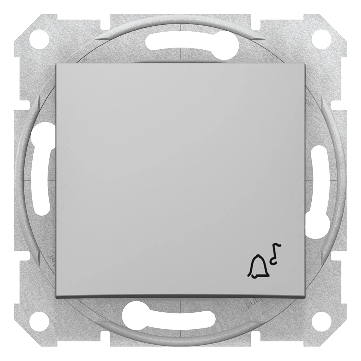 SEDNA Przycisk "dzwonek" aluminium SDN0800160 - obrazek 1