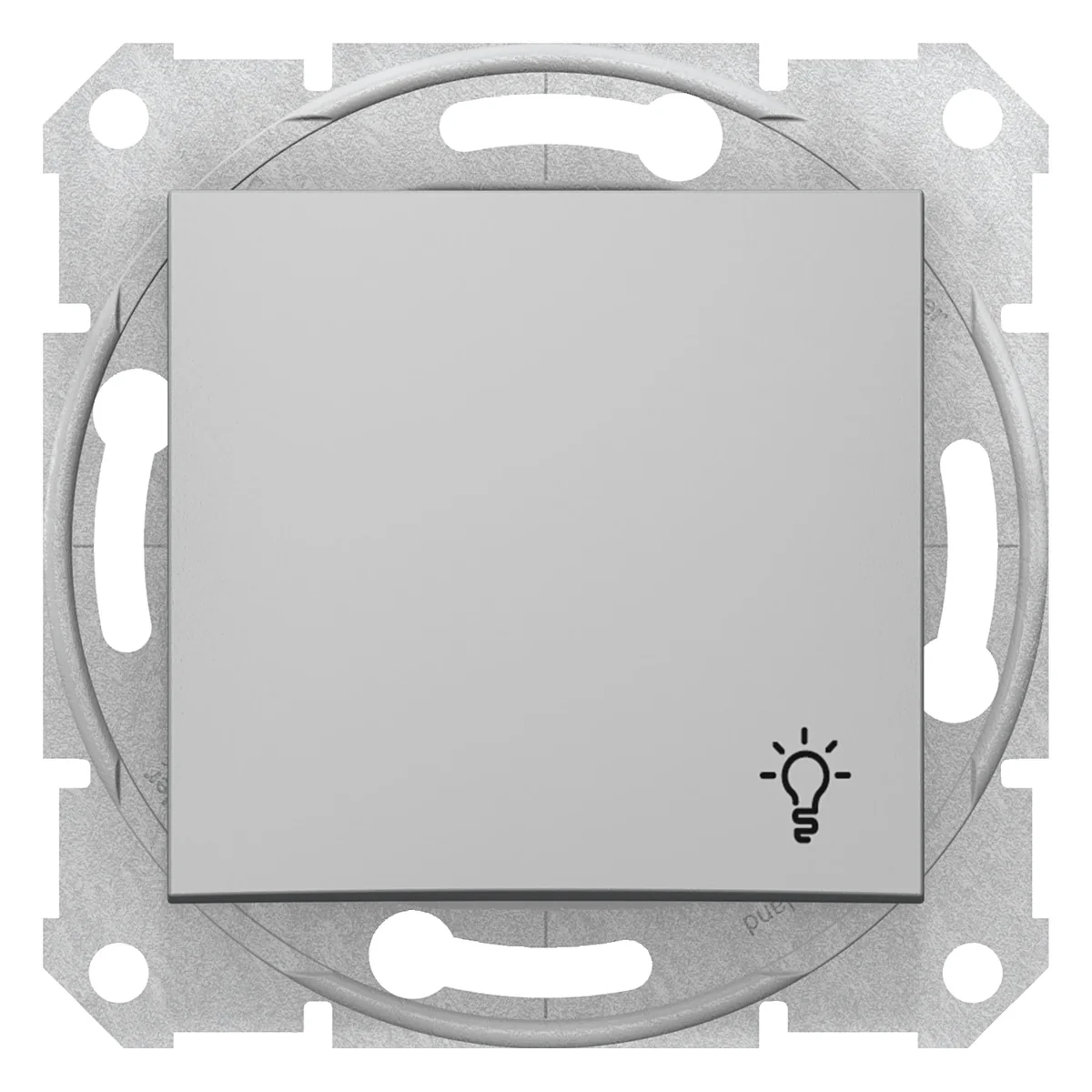 SEDNA Przycisk "światło" aluminium SDN0900160 - obrazek 1