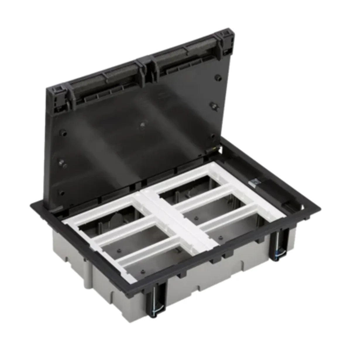 SF Puszka podłogowa S500 6-modułowa 12xK45 70mm szary grafit 52050006-038 - obrazek 1