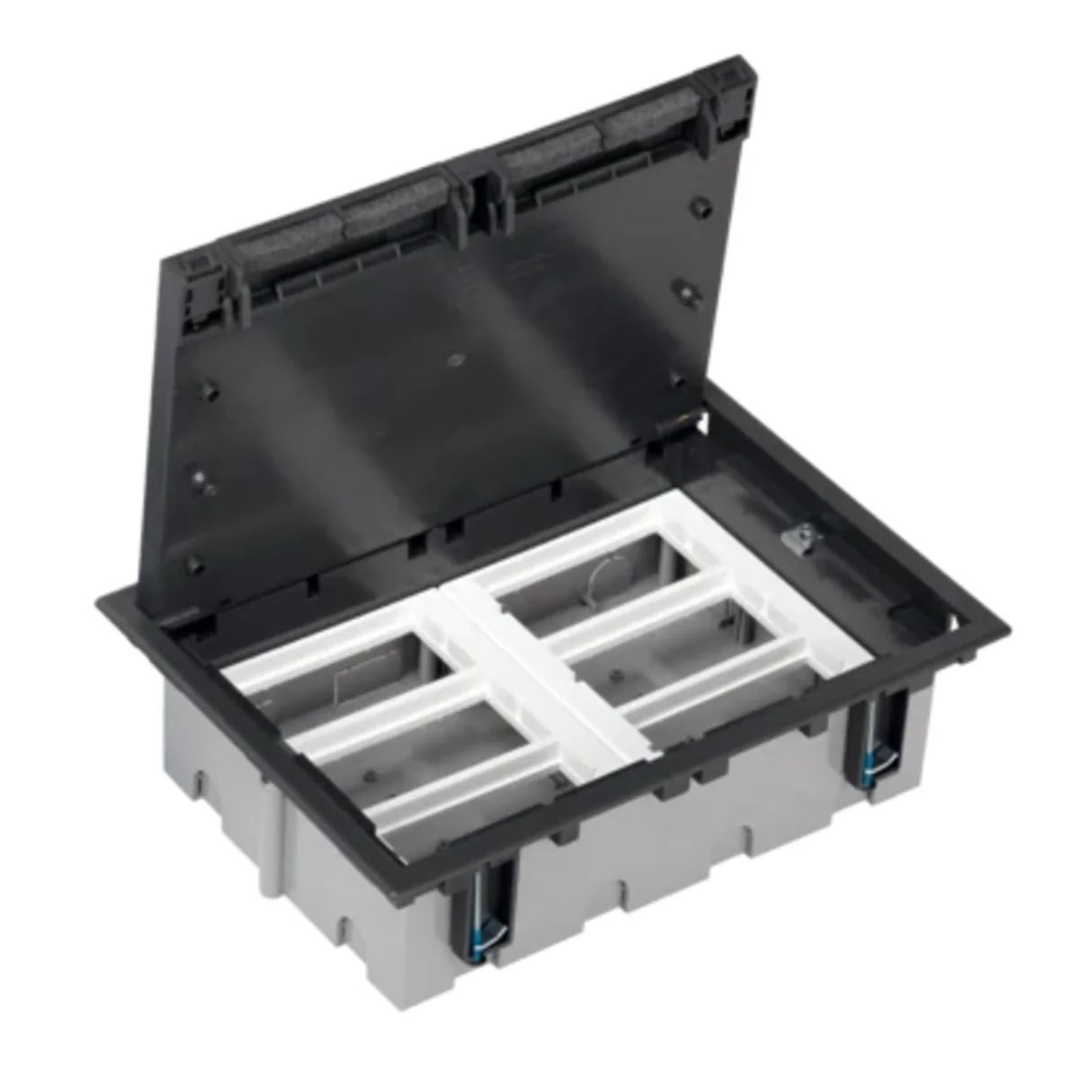 SF Puszka podłogowa S500 6-modułowa 12xK45 93mm szary grafit 52050106-038 - obrazek 1